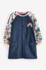 Rainbow Character Print Raglan Denim Dress (3mths-8yrs)