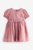 Rose Pink Corsage Occasion Dress (3mths-8yrs)