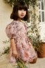 Pink Floral Printed Prom Dress (3mths-10yrs)