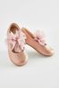Pink Standard Fit (F) Mary Jane Bridesmaid Bow Occasion Shoes, Standard Fit (F)