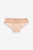 Rose Pink Brazilian Microfibre And Lace Knickers