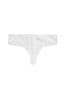 White Thong Microfibre And Lace Knickers