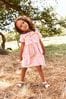 Regenbogenfarben - Kurzärmliges Jersey-Kleid (3 Monate bis 7 Jahre)