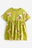 Grün - Kurzärmliges Jersey-Kleid (3 Monate bis 7 Jahre)