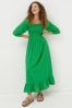 FatFace Green Adele Midi Dress