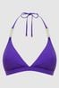 Reiss Purple Ripley Triangle Bikini Top