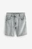 Grey Denim Longline Shorts (3-16yrs)