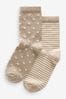 Neutral Touch of Cashmere Ankle Socks 2 Pack
