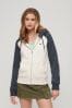 Superdry Blue White Essential Baseball Zip Hoodie