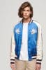 Superdry Blue Sukajan Embroidered Bomber Jacket