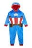Character Blue Captain America Captain America Fleece All-in-One