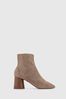 Office Brown Suede Sock Ankle Ash Boots
