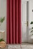 Laurence Llewelyn-Bowen Red Montrose Blackout Thermal Eyelet Single Curtain