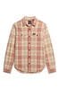 Superdry Pink Cotton Worker Check Shirt