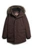Superdry Brown Everest Faux Fur Hooded Parka Coat