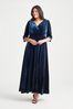 Scarlett & Jo Navy Blue Verity Velvet Maxi Gown