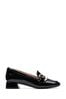 Clarks Black Pat Daiss 30 Trim Loafer Shoes