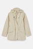 Joules Portwell Neutral Waterproof Raincoat With Hood