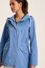 Joules Portwell Blue Waterproof Raincoat With Hood