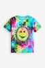 Multi Tie Dye All-Over Print Short Sleeve 100% Cotton T-Shirt (3-16yrs)