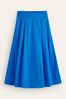 Blue Boden Isabella Cotton Sateen Skirt