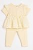 River Island Yellow Split Waistband Midaxi Skirt