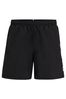 BOSS Black Swim Shorts Inch With Logo And Stripe