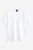 BOSS White Contrast-Logo T-Shirt