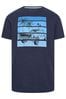 BadRhino Big & Tall Navy Blue Car Print T-Shirt
