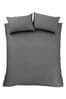 Bianca Charcoal 180 Thread Count Egyptian Cotton Duvet Cover Set