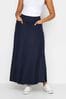 M&Co Blue Petite Pocket Maxi Skirt