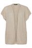 Yours Curve Natural Short Sleeve Cardigan