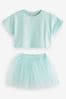 Aqua Blue T-Shirt and Skirt Set (3mths-7yrs)