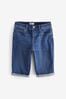Mittelblau - Knielange Denim-Shorts in Regular Fit