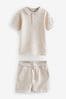 Baker by Ted Baker Knitted Polo Shirt and Short Set
