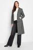 Long Tall Sally Black Check Midi Formal Coat