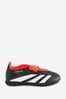 adidas Black Predator 24 Club Hook-And-Loop Turf Football Boots