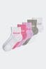 adidas White Performance Linear Ankle Socks 5 Pairs Kids