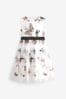 Butterfly Embroidered Mesh Tie Back Party Dress Kickee (3-16yrs)
