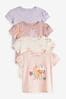 pinkes Einhorn - Kurzärmelige T-Shirts im 4er-Pack (3 Monate bis 7 Jahre)