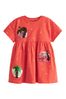 Erdbeere - Jerseykleid mit Pailletten (9 Monate bis 7 Jahre)