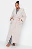 Yours Curve Pink Maxi Animal Hooded Robe