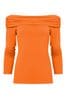 Joe Browns Orange Bardot Jersey Top