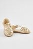 Gold Fisherman Occasion Sandals