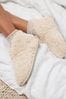 Cream Faux Fur Cosy Boot Slippers