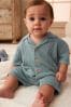Blau - Gestricktes Baby-Shirt und Shorts Set (0 Monate bis 2 Jahre)