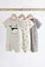 Grey Whale Baby Jersey Rompers 3 Pack