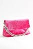 Pink Velvet Chain Bag