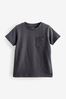 Charcoal Grey Short Sleeve Plain T-Shirt (3mths-7yrs)
