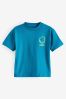 Blue Simple Short Sleeve T-Shirt (3mths-7yrs)